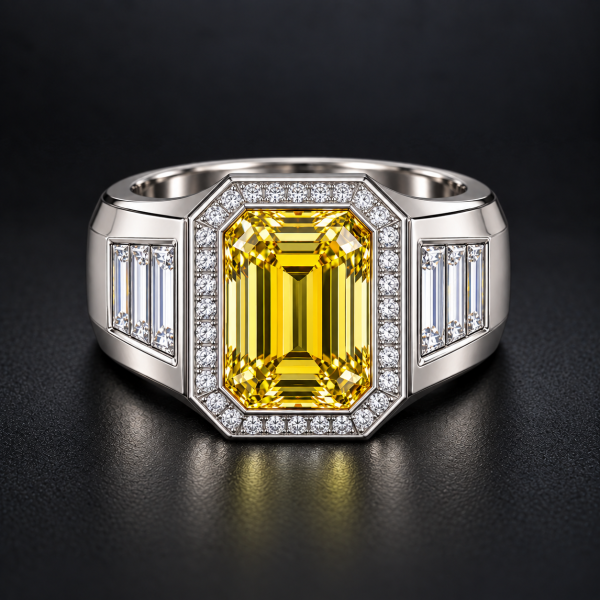 男戒→彩鑽→祖母綠形 